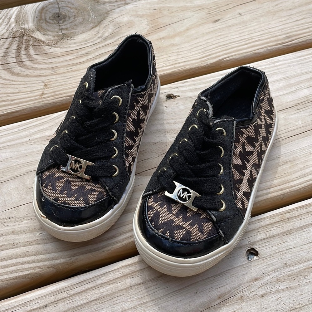 MICHAEL Michael Kors Black and Brown Kids Sneakers
